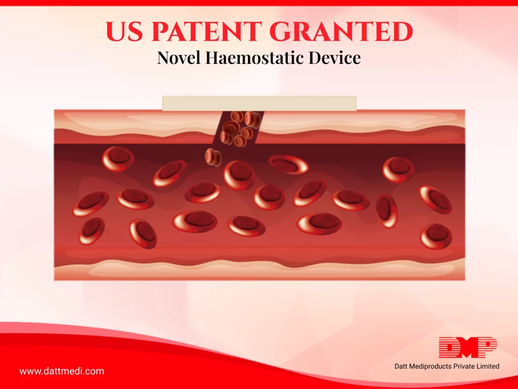 US Patent Granted for a Novel Haemostatic Device