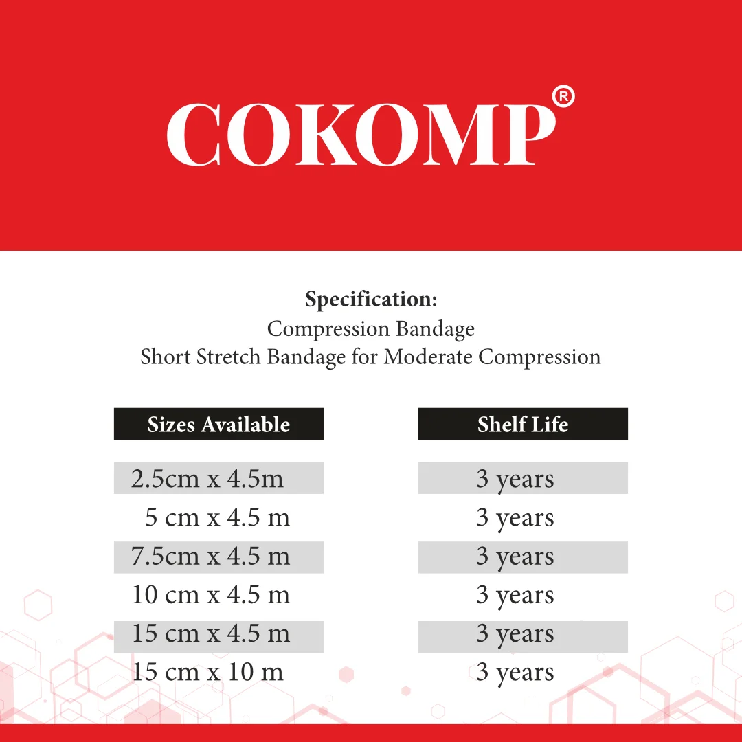 Cokomp™ compression bandage for orthopedic support