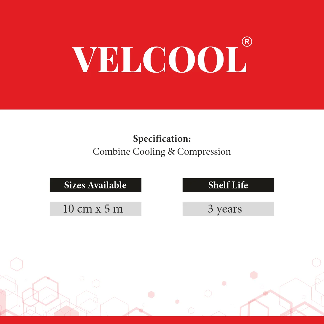 Velcool® cooling compression bandage for therapy