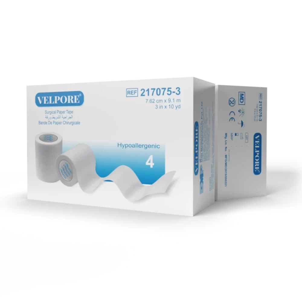 Velpore™ medical adhesive tape for secure fixation