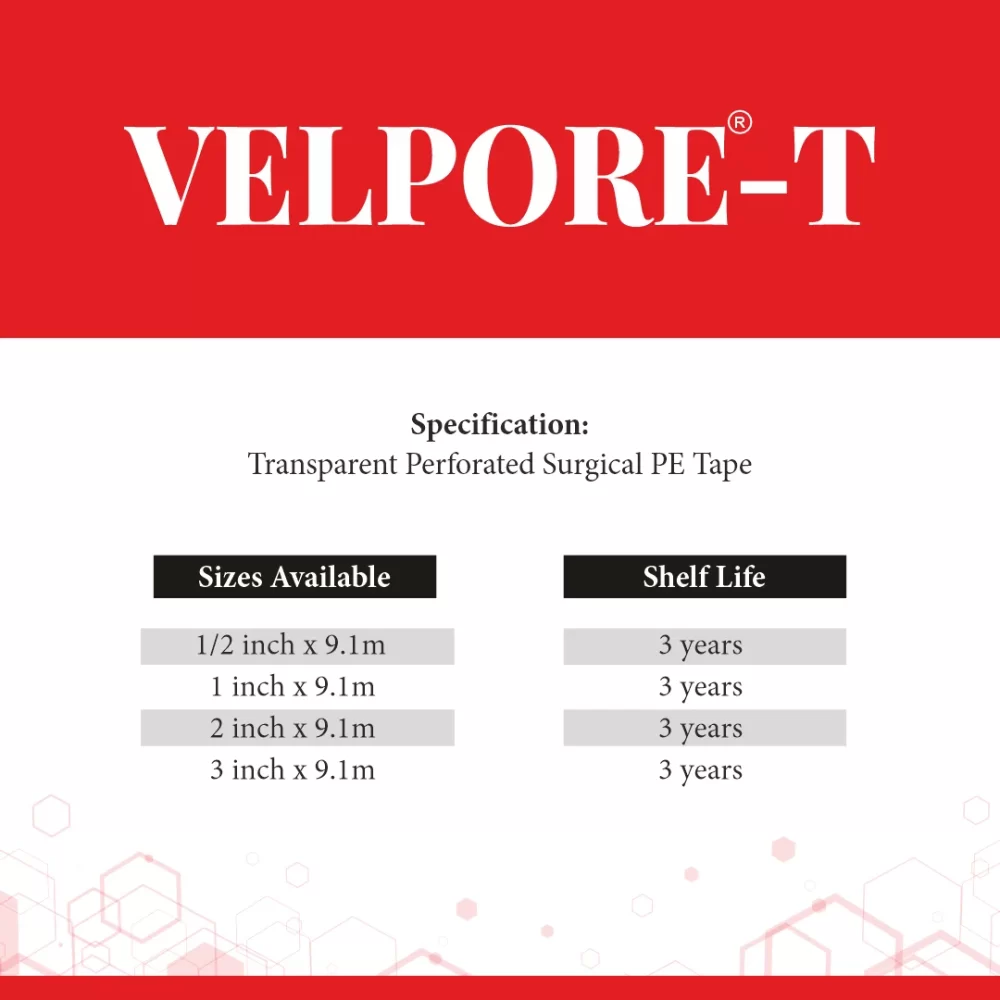 Velsoft® FR-T adhesive tape for secure wound care
