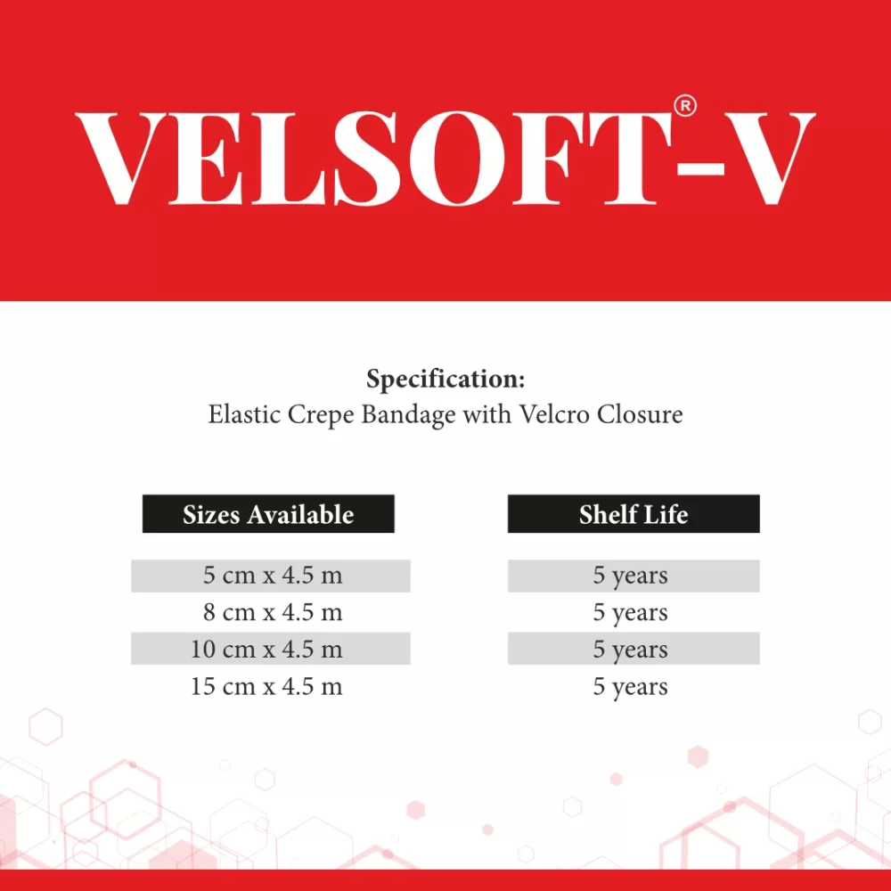 Velsoft®-V compression bandage for therapy support