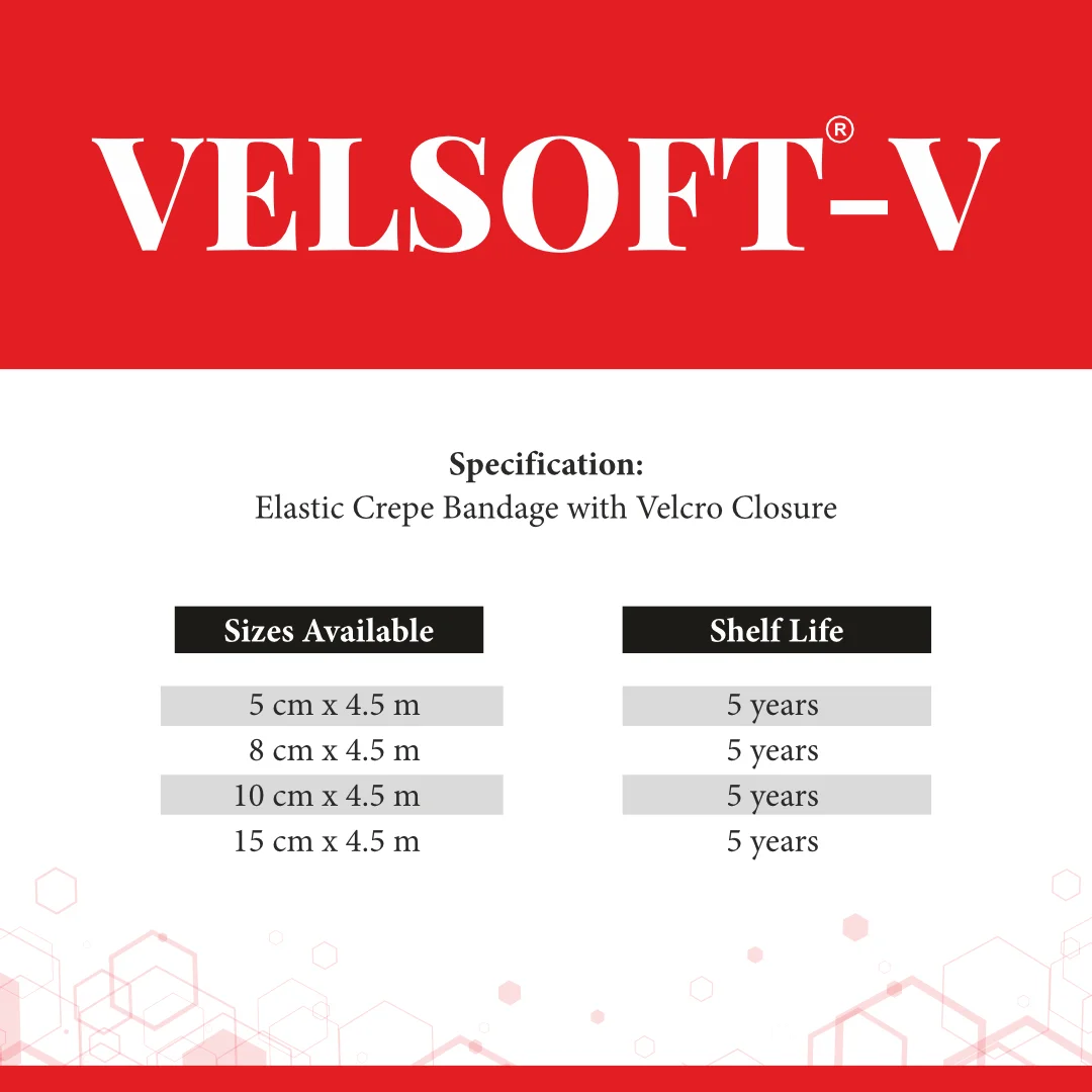 Velsoft®-V compression bandage for therapy support