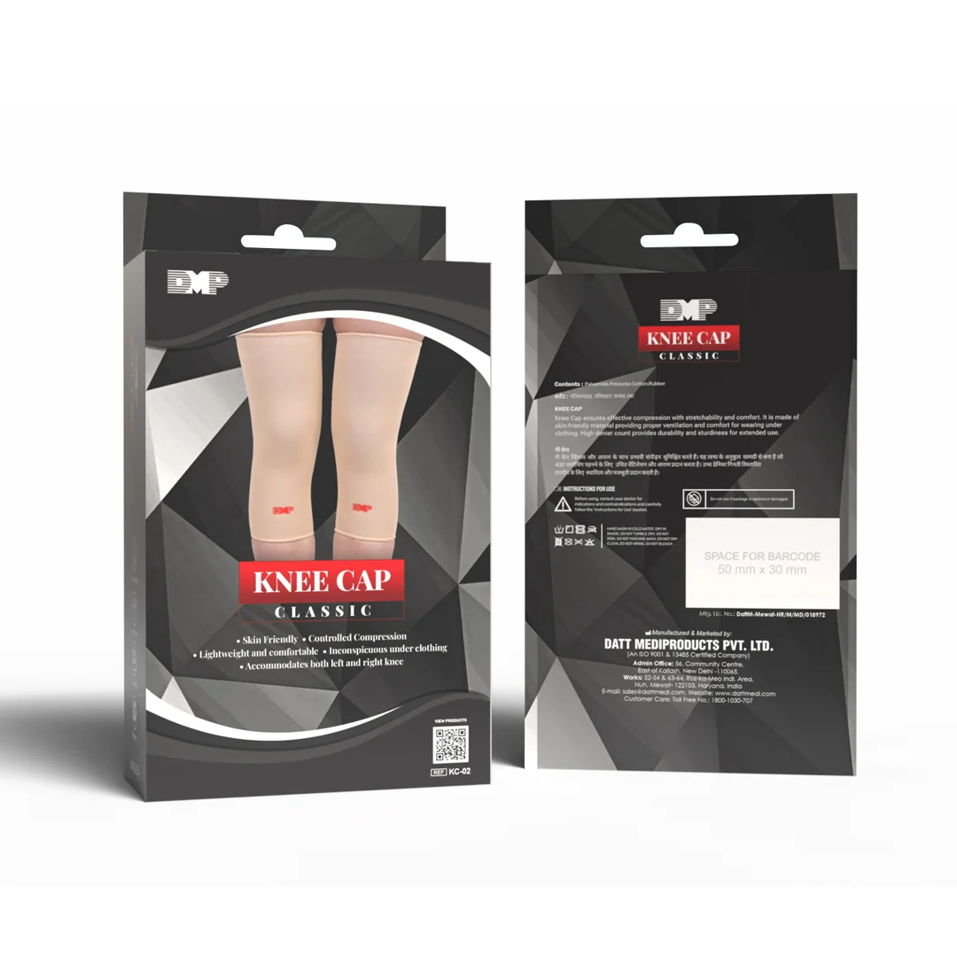 Knee cap classic for joint support and compression