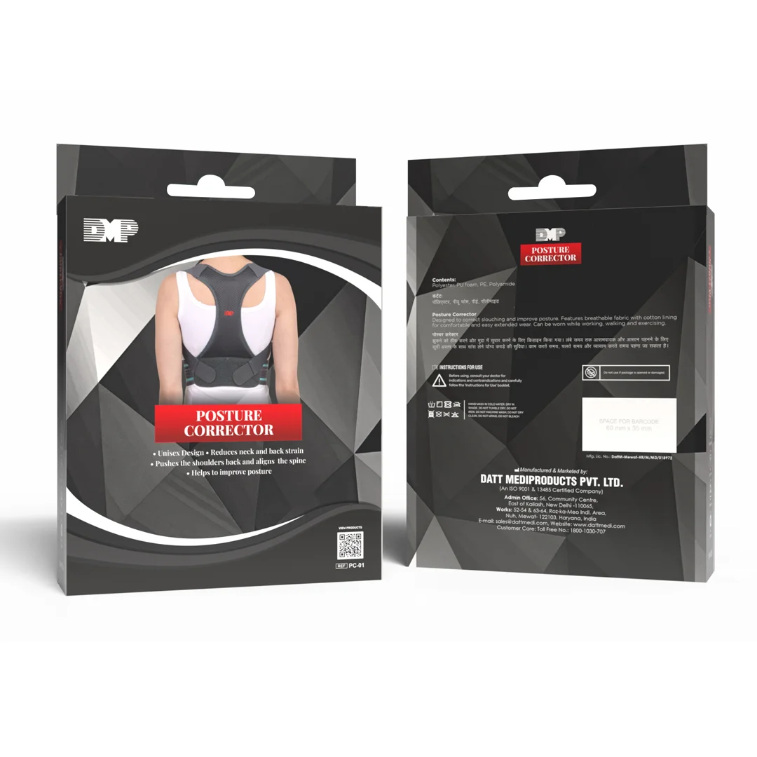 Posture corrector for spine alignment and back support