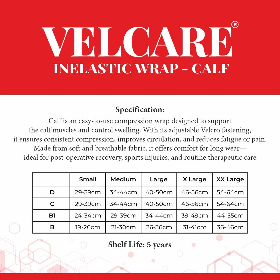 Velcare® inelastic wrap for orthopedic compression support