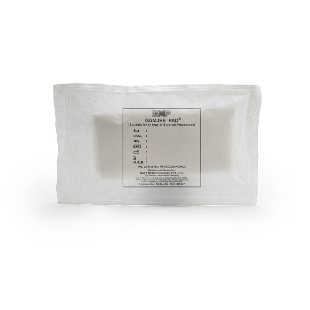 Retail packaging box of DMP Gamjee Pad absorbent gamjee wound pad